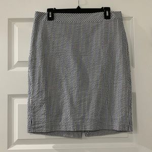J. Crew Seersucker skirt
